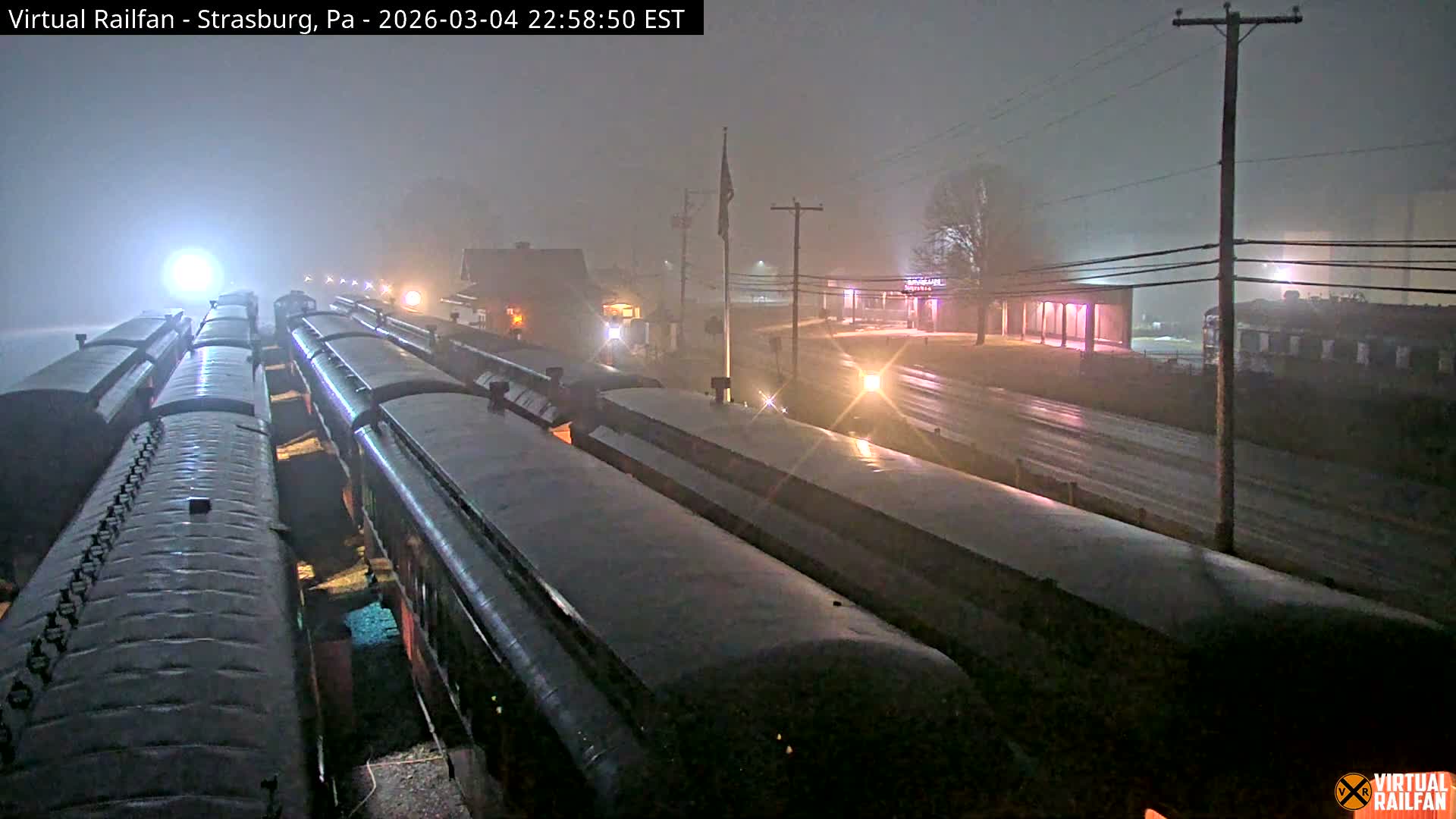 Pennsylvania, Strasburg Railroad Station & Railroad Museum of Museum Pennsylvania PTZ Live Cam - Strasburg, Lancaster, Pennsylvania, USA
