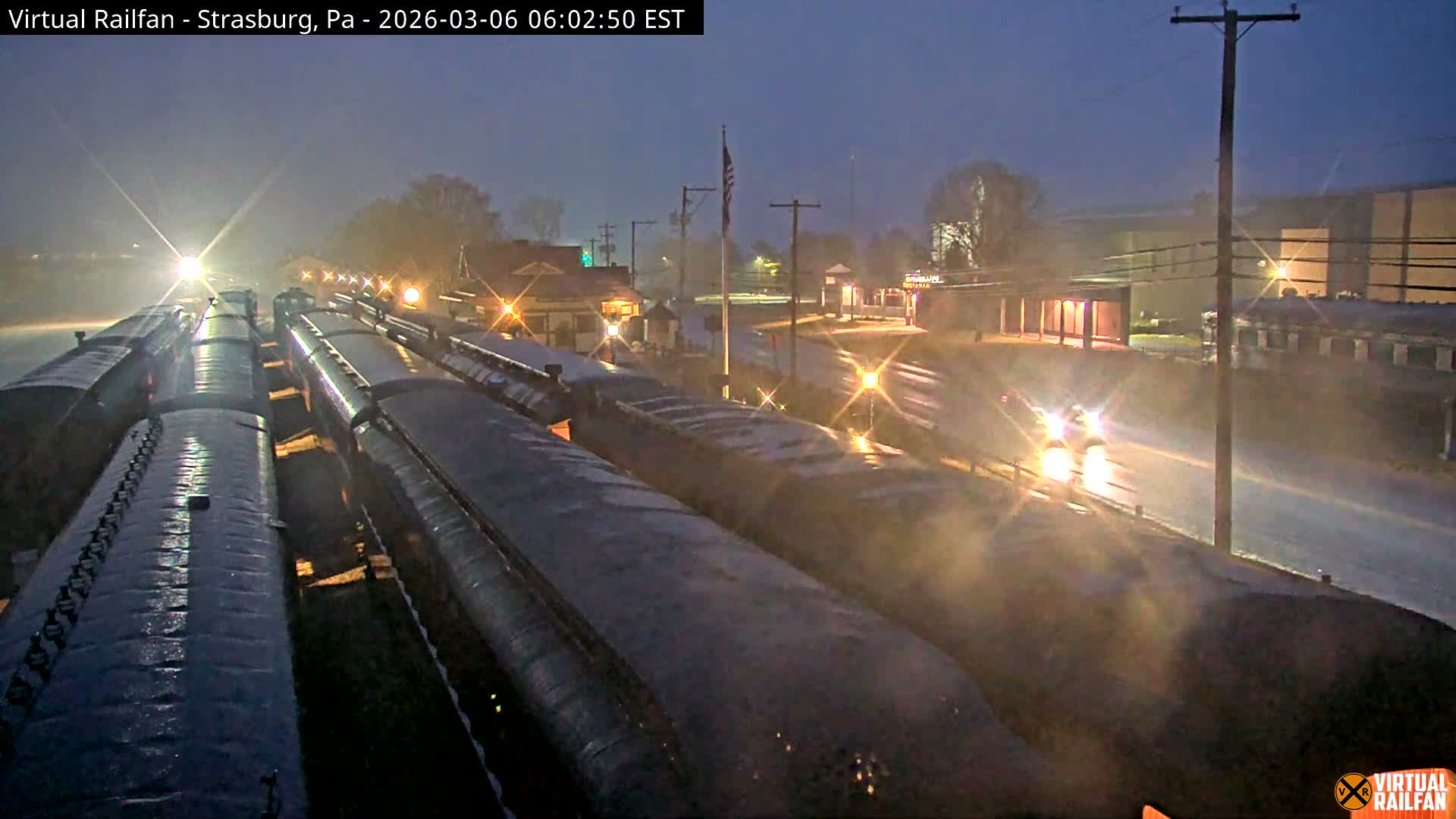 Pennsylvania, Strasburg Railroad Station & Railroad Museum of Museum Pennsylvania PTZ Live Cam - Strasburg, Lancaster, Pennsylvania, USA