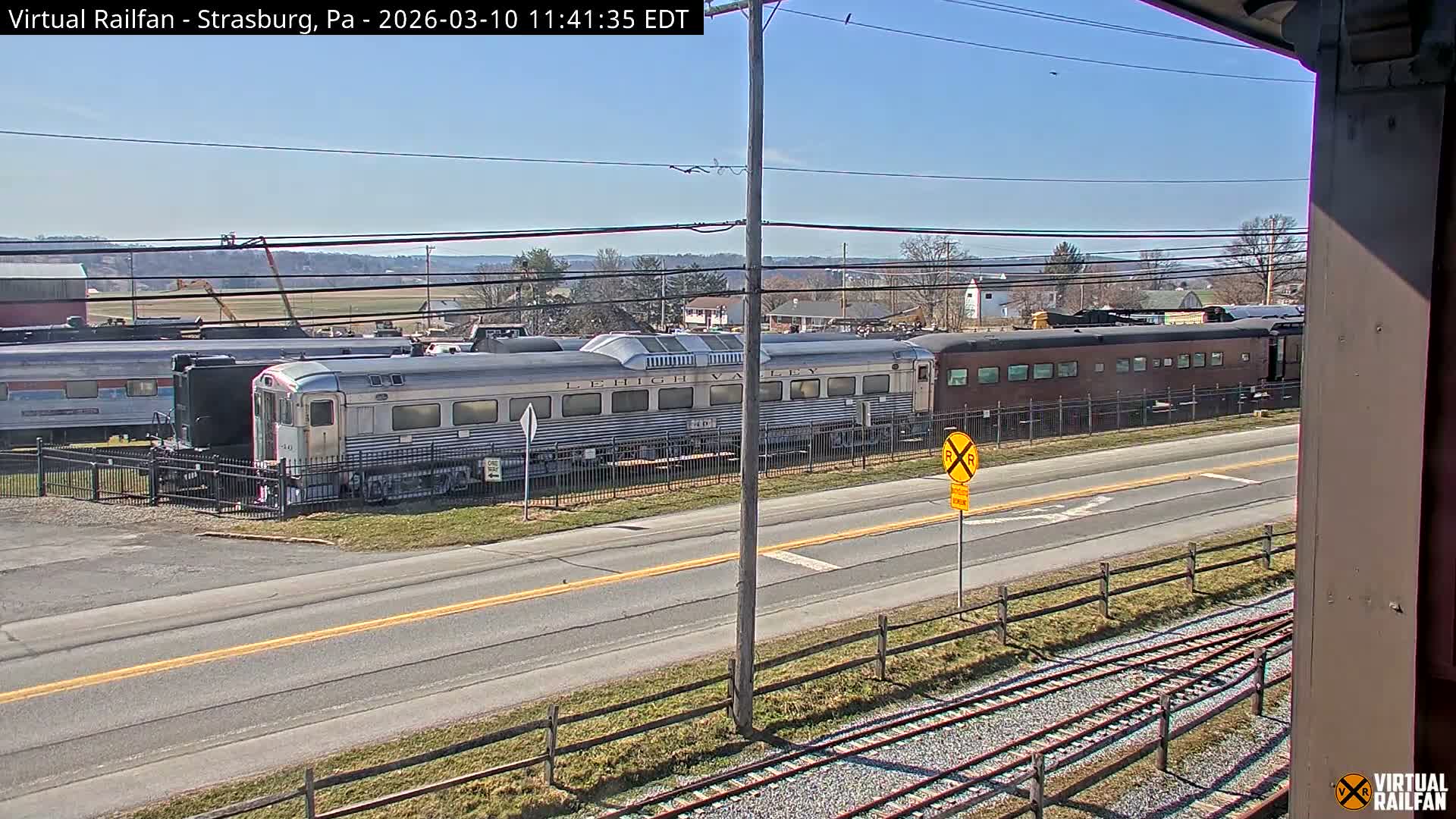 Pennsylvania, Strasburg Railroad Station & Railroad Museum of Museum Pennsylvania PTZ Live Cam - Strasburg, Lancaster, Pennsylvania, USA