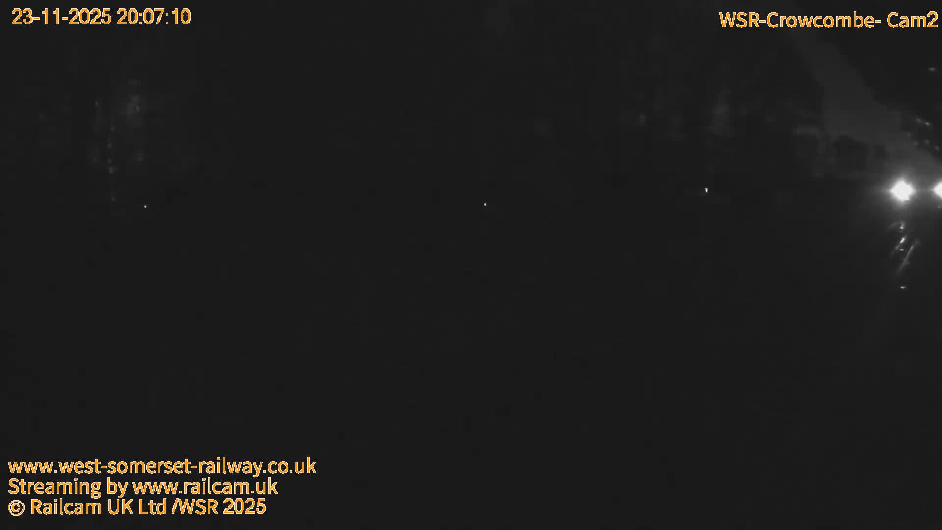 West Somerset Railway, Crowcombe Heathfield Railway Station towards East Live Cam - Taunton, Somerset, South West, England, United Kingdom