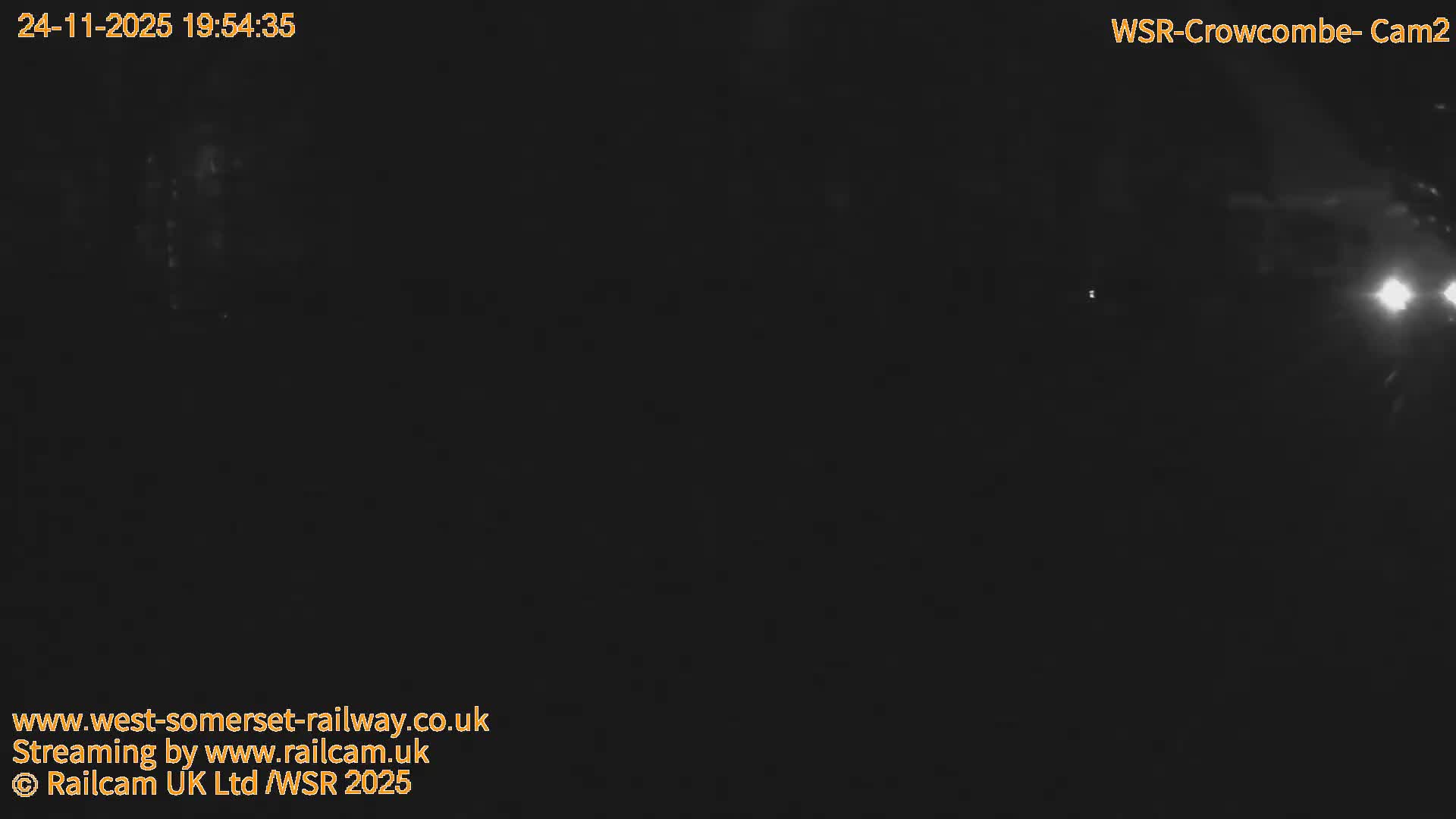 West Somerset Railway, Crowcombe Heathfield Railway Station towards East Live Cam - Taunton, Somerset, South West, England, United Kingdom