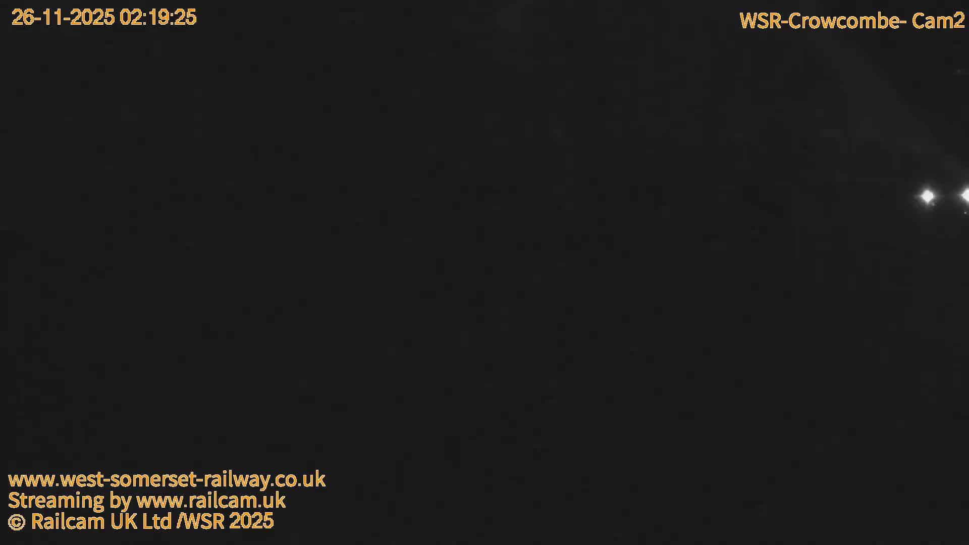 West Somerset Railway, Crowcombe Heathfield Railway Station towards East Live Cam - Taunton, Somerset, South West, England, United Kingdom