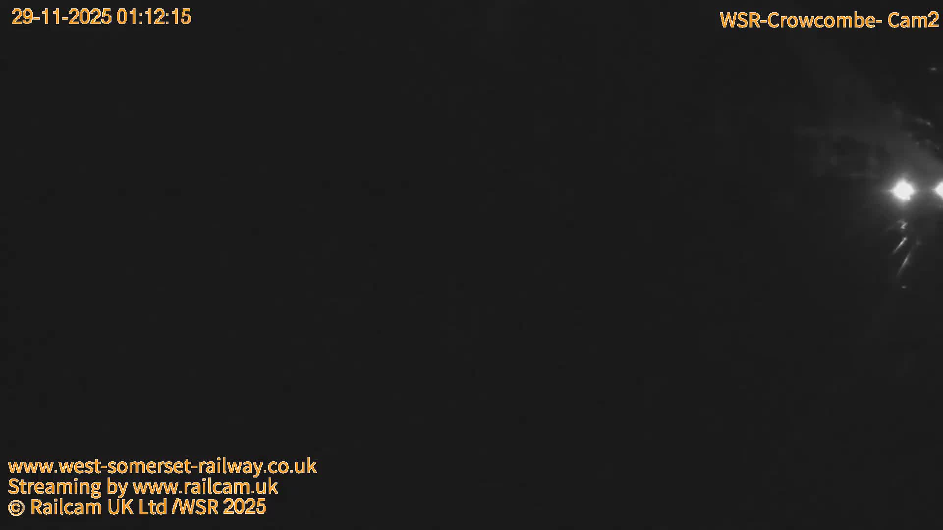 West Somerset Railway, Crowcombe Heathfield Railway Station towards East Live Cam - Taunton, Somerset, South West, England, United Kingdom