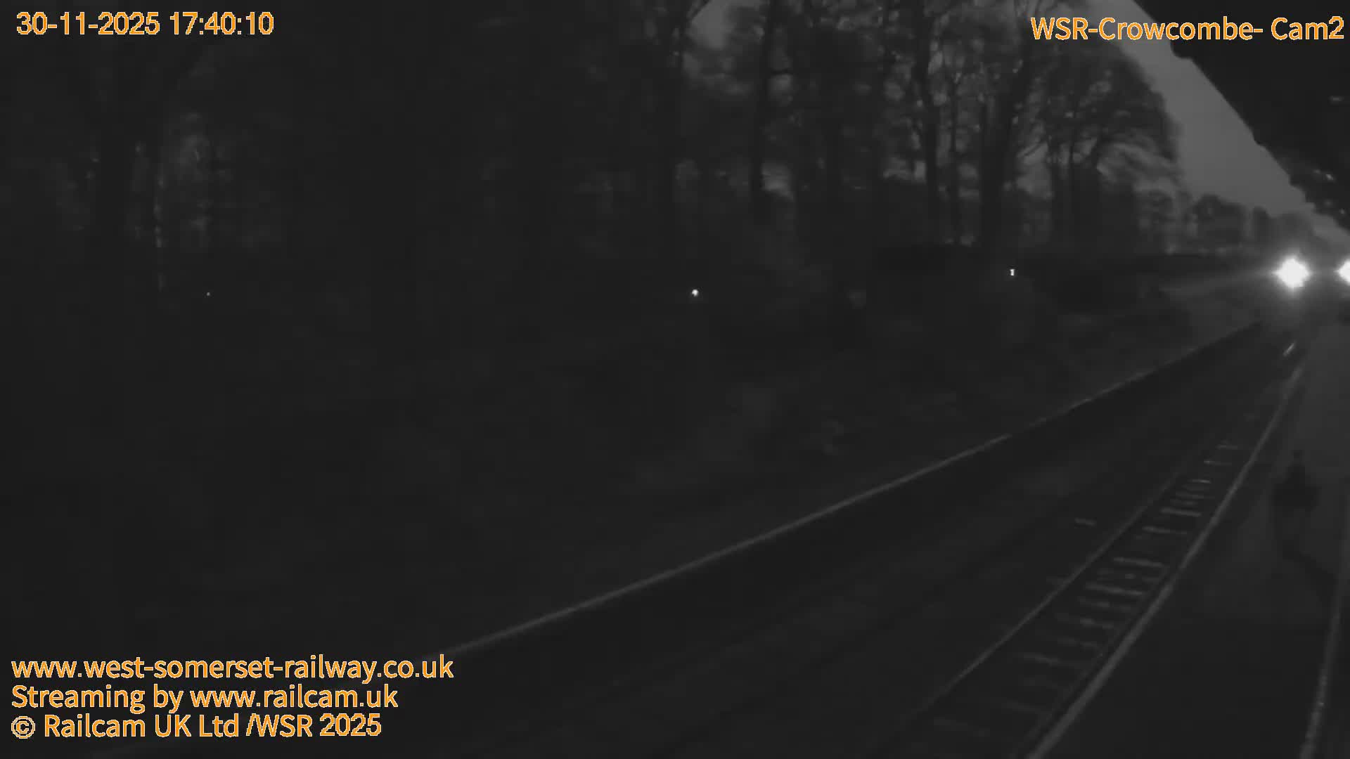 West Somerset Railway, Crowcombe Heathfield Railway Station towards East Live Cam - Taunton, Somerset, South West, England, United Kingdom