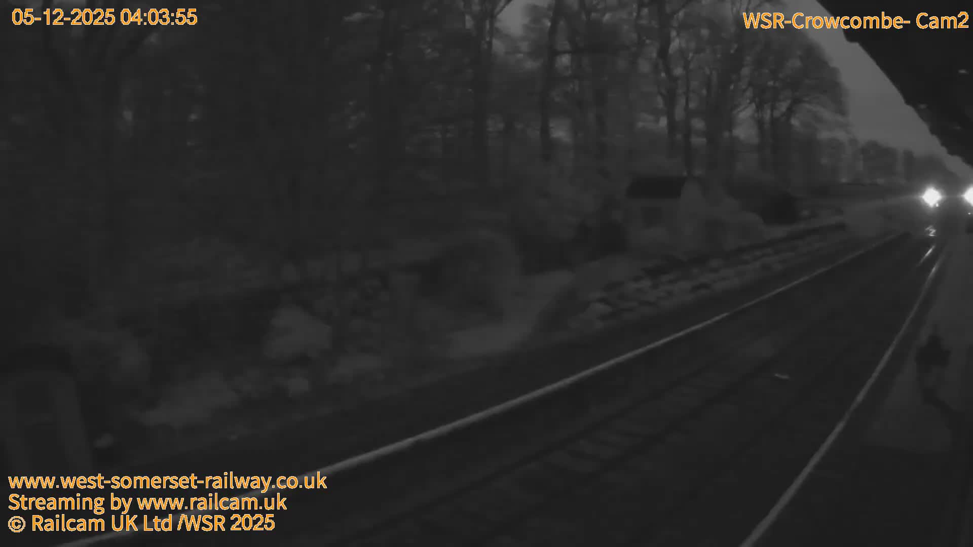 West Somerset Railway, Crowcombe Heathfield Railway Station towards East Live Cam - Taunton, Somerset, South West, England, United Kingdom