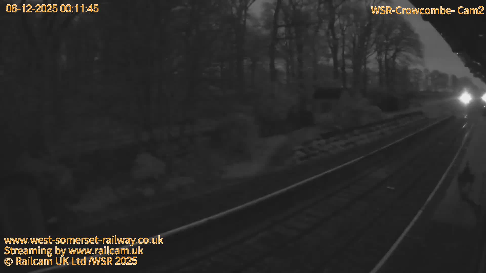 West Somerset Railway, Crowcombe Heathfield Railway Station towards East Live Cam - Taunton, Somerset, South West, England, United Kingdom
