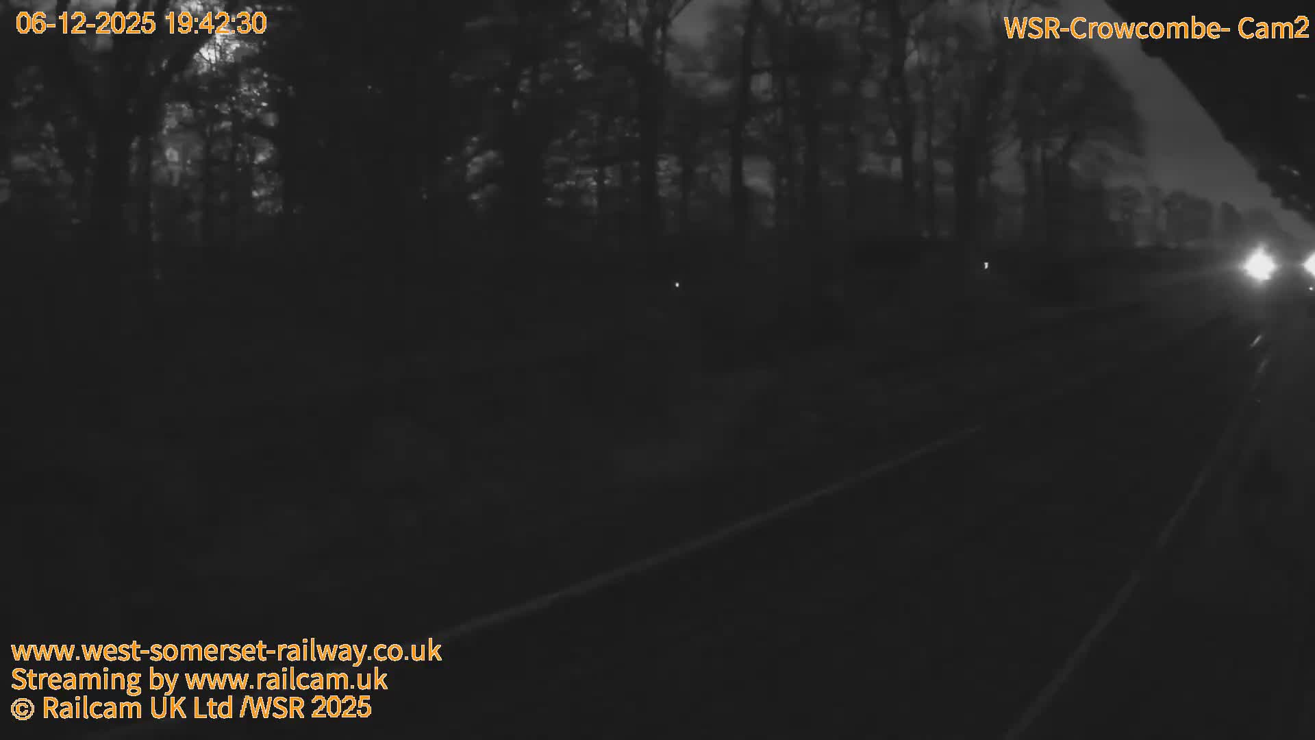 West Somerset Railway, Crowcombe Heathfield Railway Station towards East Live Cam - Taunton, Somerset, South West, England, United Kingdom