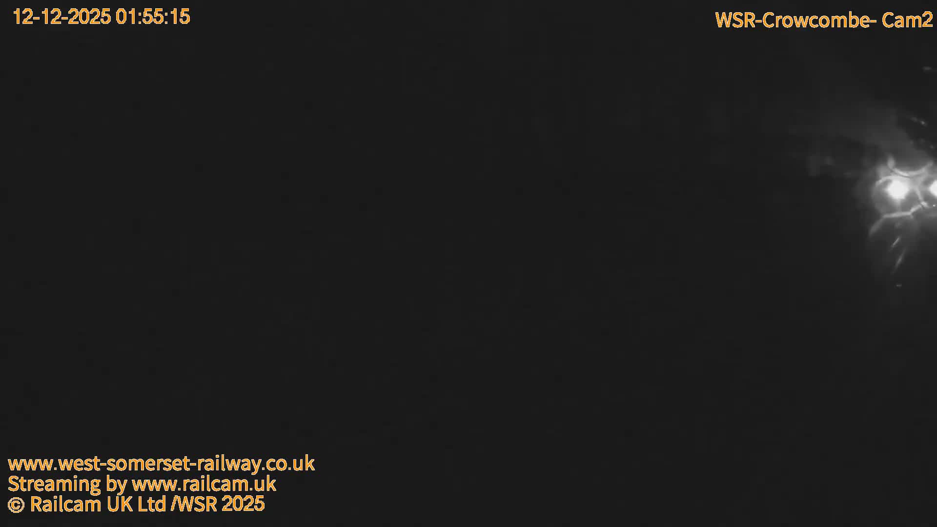 West Somerset Railway, Crowcombe Heathfield Railway Station towards East Live Cam - Taunton, Somerset, South West, England, United Kingdom