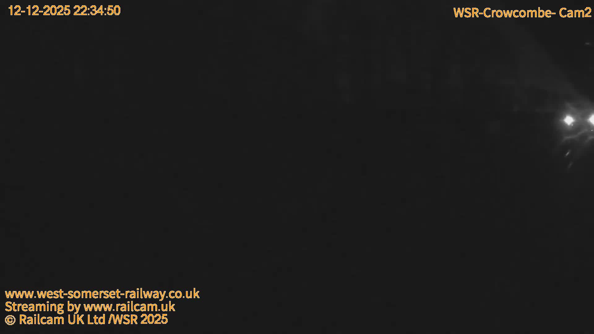 West Somerset Railway, Crowcombe Heathfield Railway Station towards East Live Cam - Taunton, Somerset, South West, England, United Kingdom