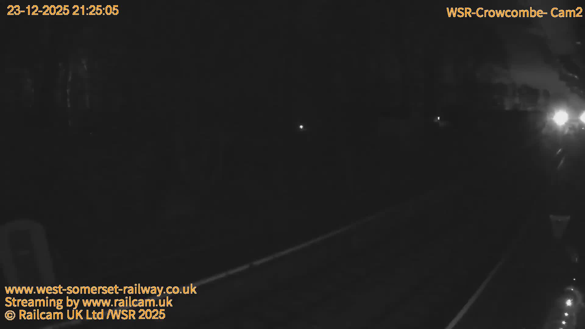 West Somerset Railway, Crowcombe Heathfield Railway Station towards East Live Cam - Taunton, Somerset, South West, England, United Kingdom