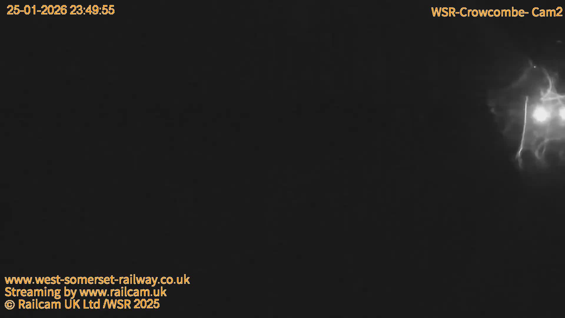 West Somerset Railway, Crowcombe Heathfield Railway Station towards East Live Cam - Taunton, Somerset, South West, England, United Kingdom