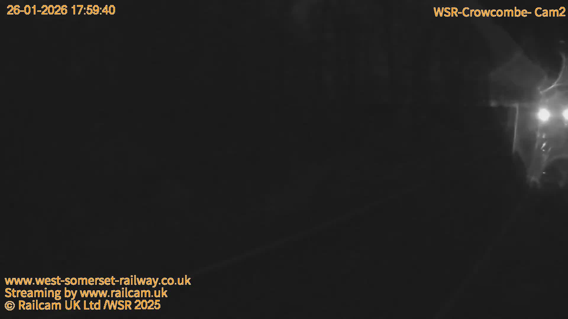 West Somerset Railway, Crowcombe Heathfield Railway Station towards East Live Cam - Taunton, Somerset, South West, England, United Kingdom