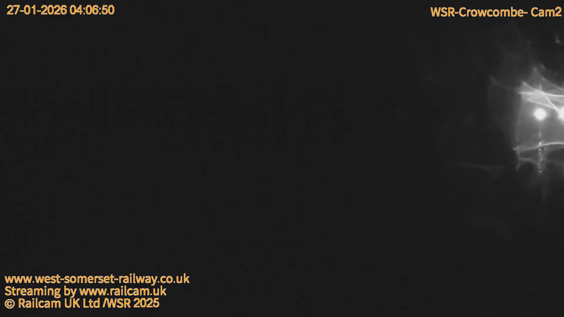 West Somerset Railway, Crowcombe Heathfield Railway Station towards East Live Cam - Taunton, Somerset, South West, England, United Kingdom