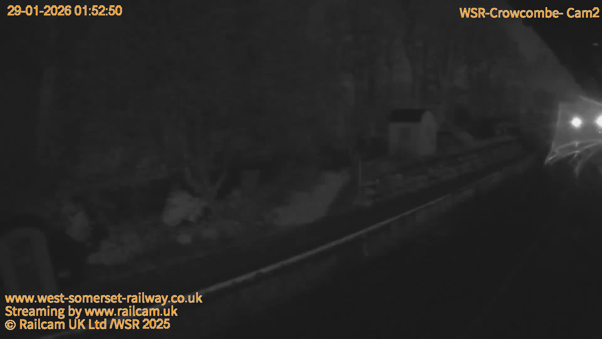 West Somerset Railway, Crowcombe Heathfield Railway Station towards East Live Cam - Taunton, Somerset, South West, England, United Kingdom