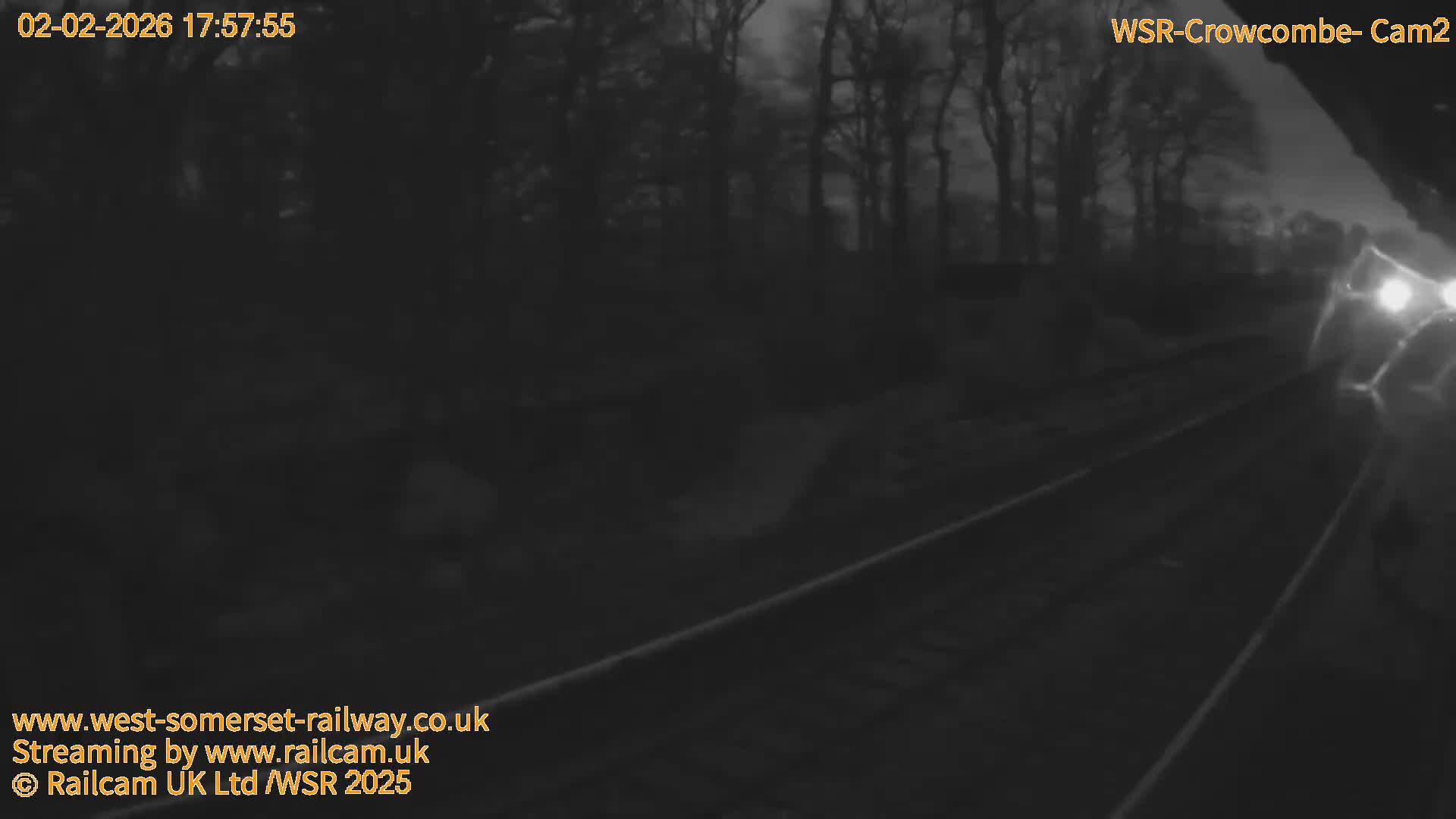 West Somerset Railway, Crowcombe Heathfield Railway Station towards East Live Cam - Taunton, Somerset, South West, England, United Kingdom