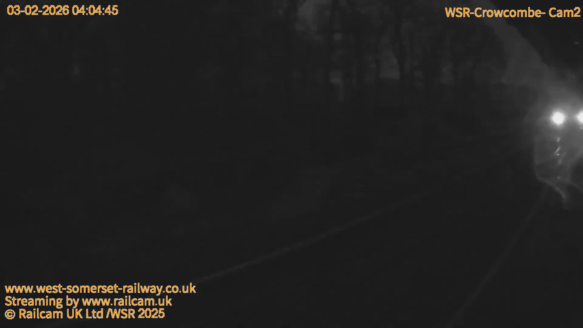West Somerset Railway, Crowcombe Heathfield Railway Station towards East Live Cam - Taunton, Somerset, South West, England, United Kingdom
