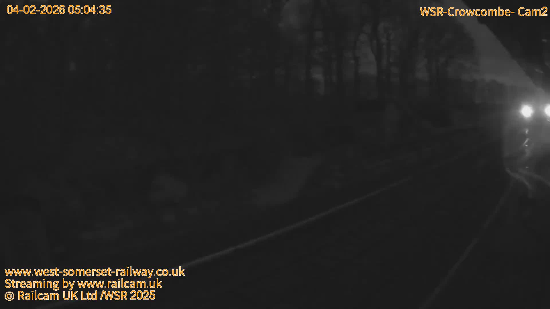 West Somerset Railway, Crowcombe Heathfield Railway Station towards East Live Cam - Taunton, Somerset, South West, England, United Kingdom