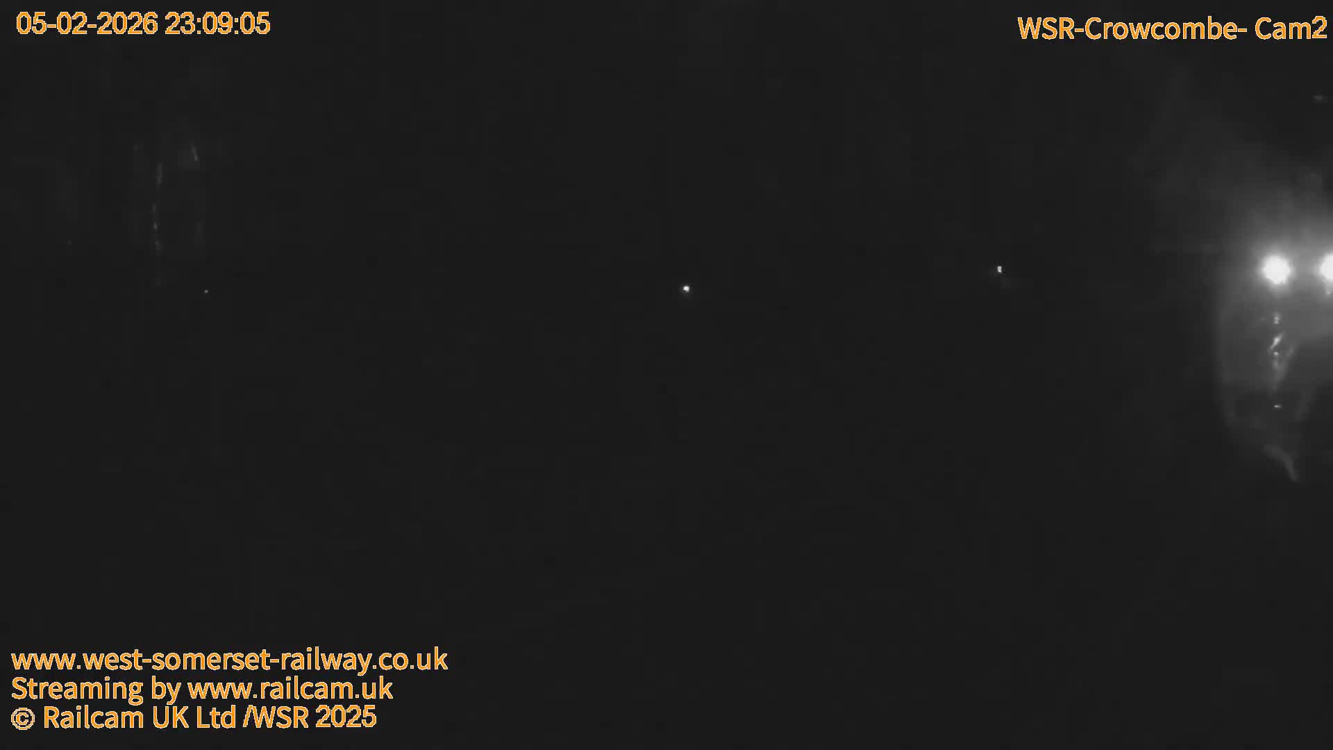 West Somerset Railway, Crowcombe Heathfield Railway Station towards East Live Cam - Taunton, Somerset, South West, England, United Kingdom