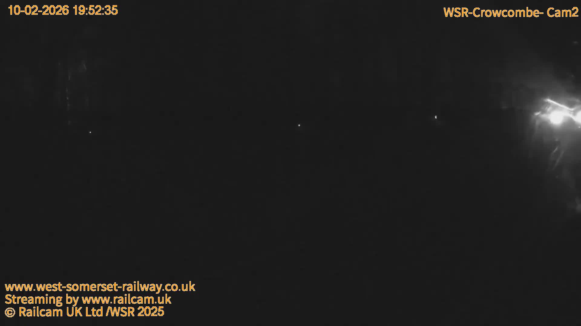 West Somerset Railway, Crowcombe Heathfield Railway Station towards East Live Cam - Taunton, Somerset, South West, England, United Kingdom