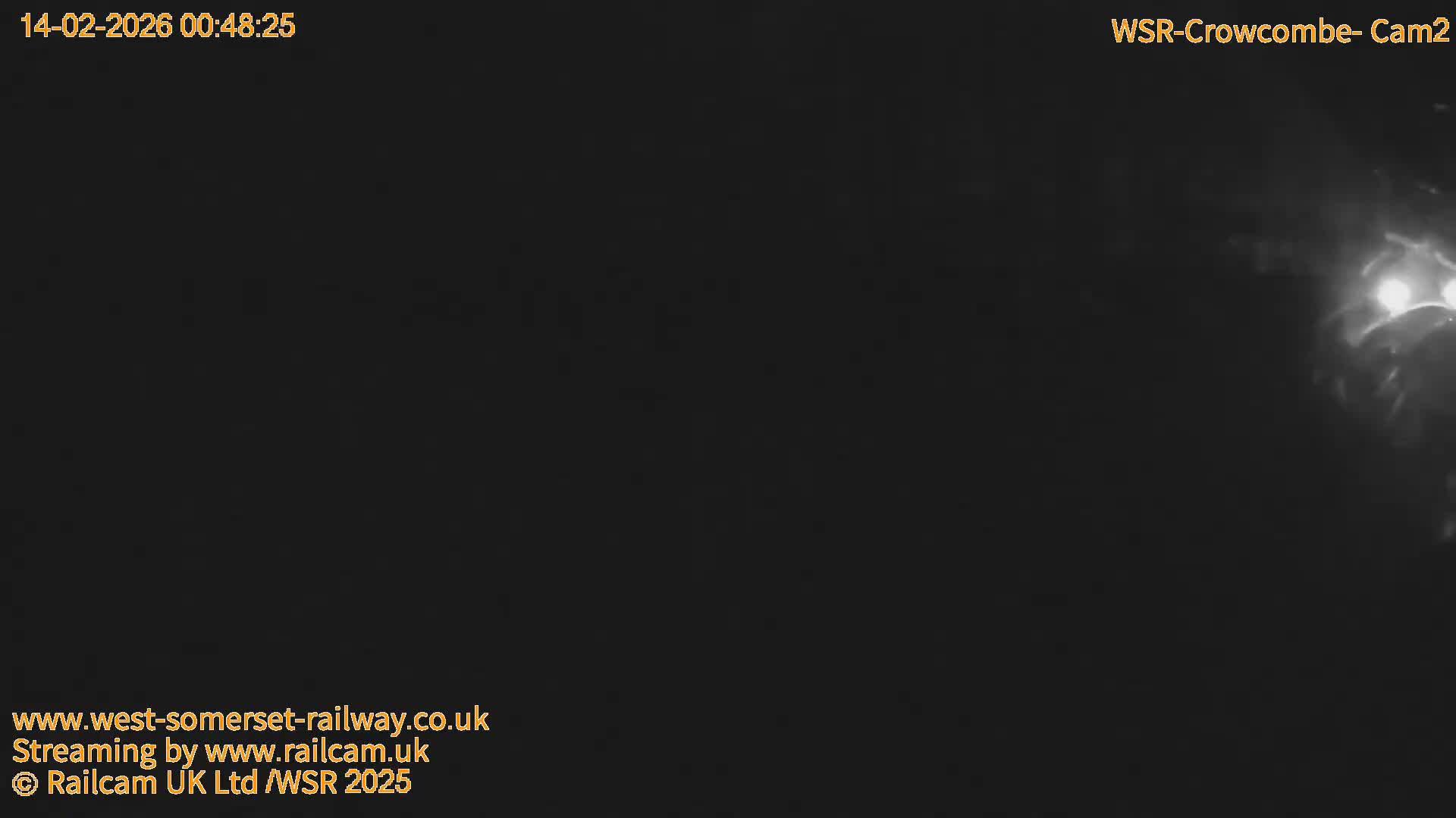 West Somerset Railway, Crowcombe Heathfield Railway Station towards East Live Cam - Taunton, Somerset, South West, England, United Kingdom