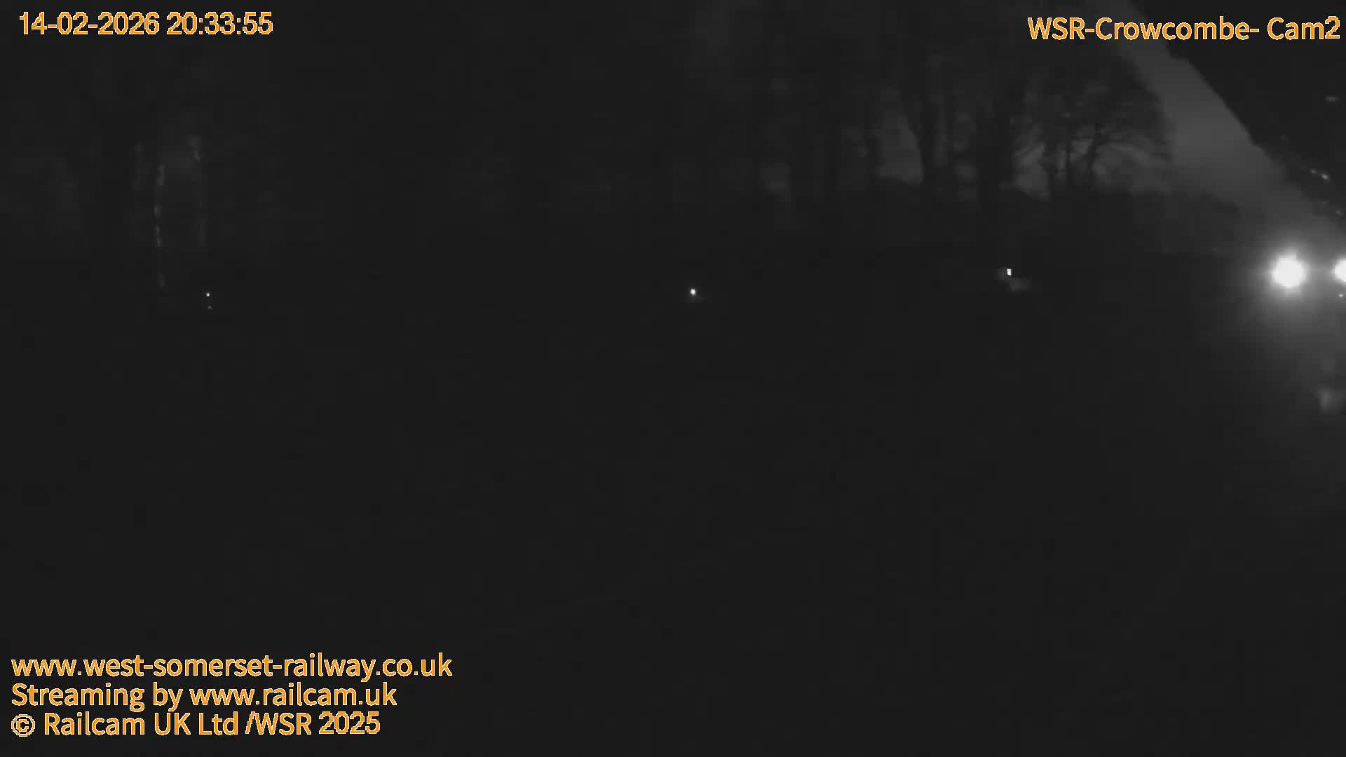 West Somerset Railway, Crowcombe Heathfield Railway Station towards East Live Cam - Taunton, Somerset, South West, England, United Kingdom