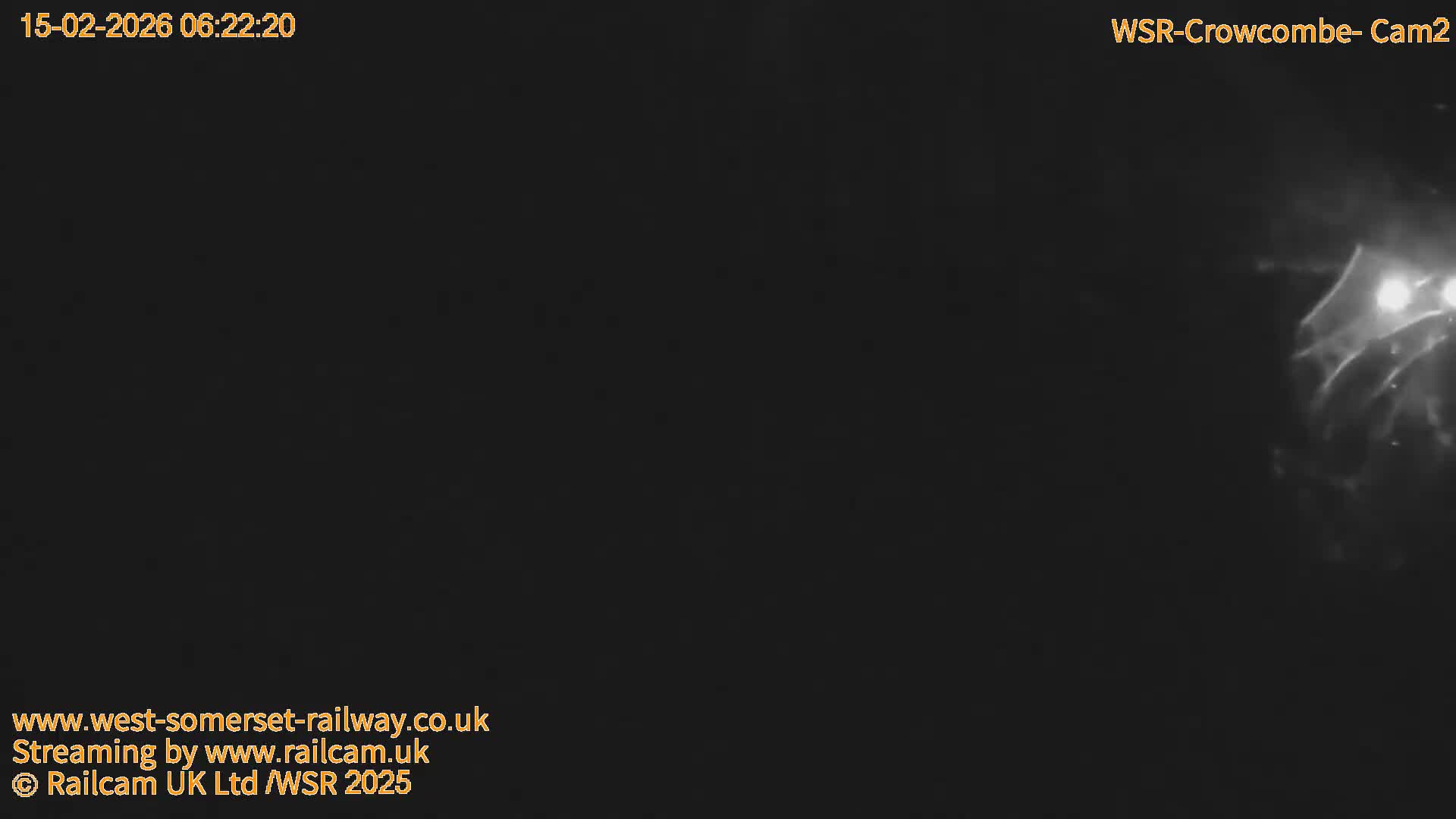 West Somerset Railway, Crowcombe Heathfield Railway Station towards East Live Cam - Taunton, Somerset, South West, England, United Kingdom