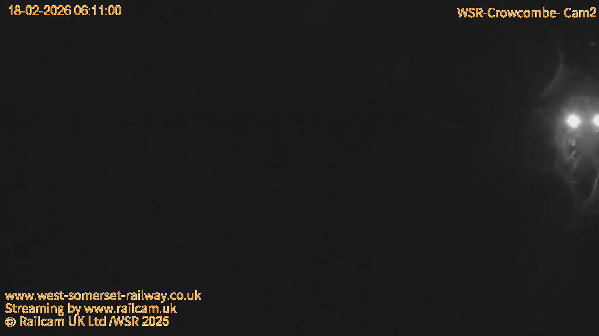 West Somerset Railway, Crowcombe Heathfield Railway Station towards East Live Cam - Taunton, Somerset, South West, England, United Kingdom