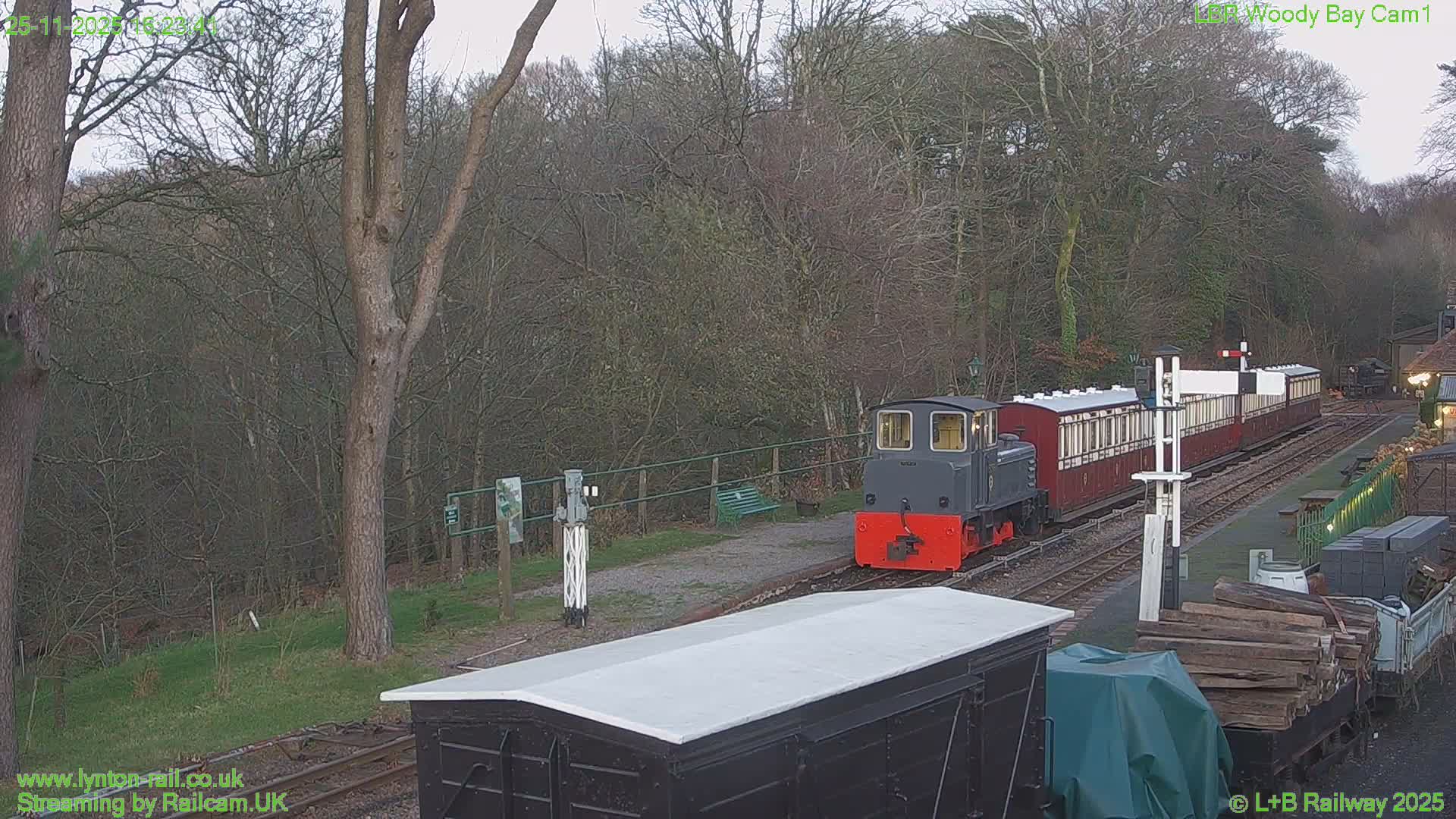Barnstaple , Lynton & Barnstaple Railway Woody Bay  Station towards East Live Cam - Barnstaple, North Devon, Devon, South West, England, United Kingdom
