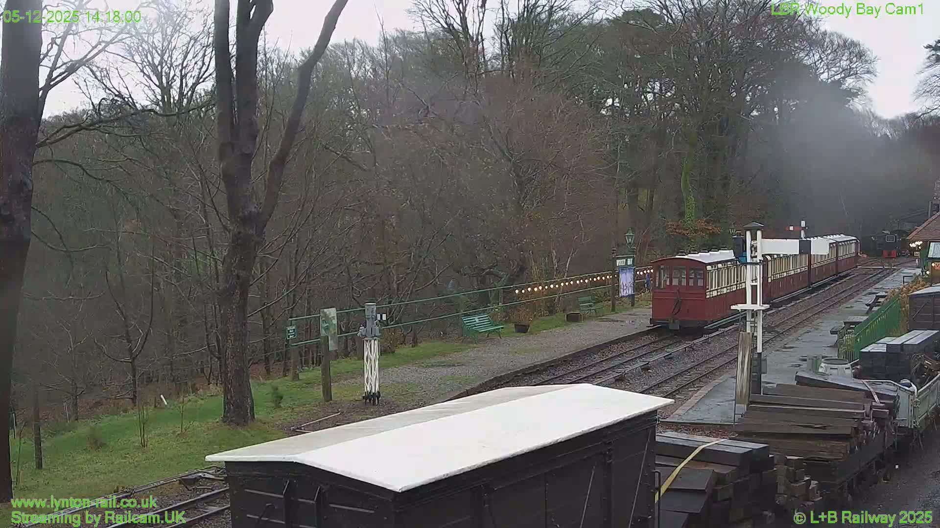 Barnstaple , Lynton & Barnstaple Railway Woody Bay  Station towards East Live Cam - Barnstaple, North Devon, Devon, South West, England, United Kingdom