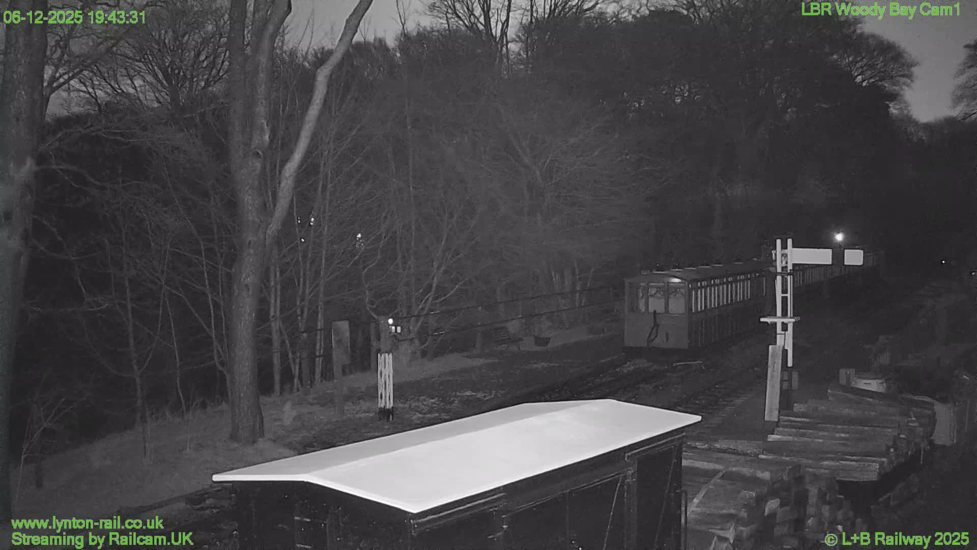Barnstaple , Lynton & Barnstaple Railway Woody Bay  Station towards East Live Cam - Barnstaple, North Devon, Devon, South West, England, United Kingdom