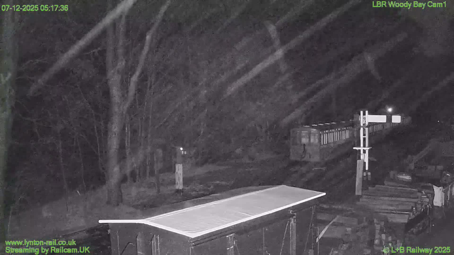 Barnstaple , Lynton & Barnstaple Railway Woody Bay  Station towards East Live Cam - Barnstaple, North Devon, Devon, South West, England, United Kingdom