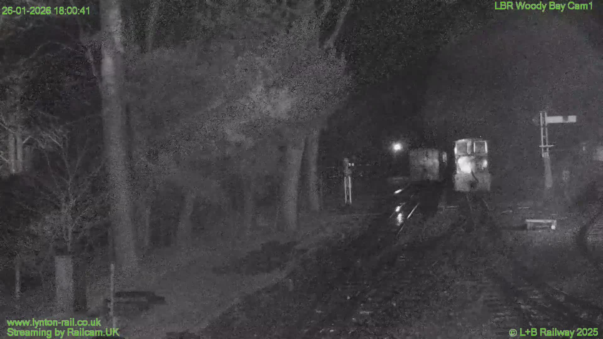 Barnstaple , Lynton & Barnstaple Railway Woody Bay  Station towards East Live Cam - Barnstaple, North Devon, Devon, South West, England, United Kingdom