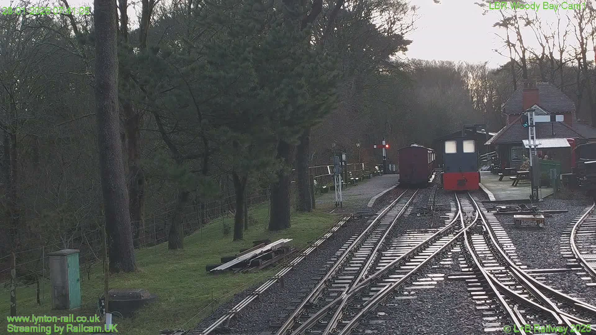 Barnstaple , Lynton & Barnstaple Railway Woody Bay  Station towards East Live Cam - Barnstaple, North Devon, Devon, South West, England, United Kingdom