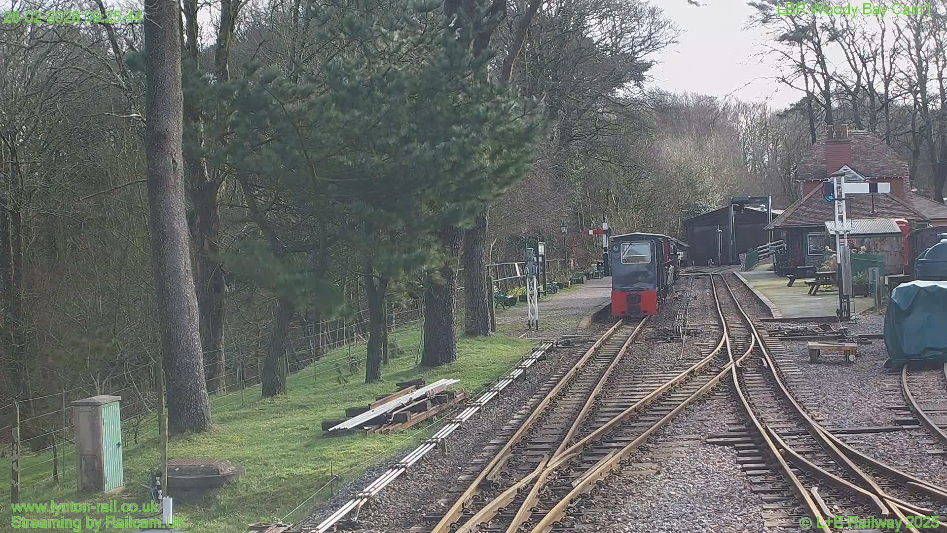 Barnstaple , Lynton & Barnstaple Railway Woody Bay  Station towards East Live Cam - Barnstaple, North Devon, Devon, South West, England, United Kingdom