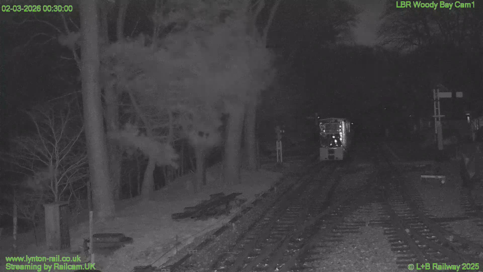 Barnstaple , Lynton & Barnstaple Railway Woody Bay  Station towards East Live Cam - Barnstaple, North Devon, Devon, South West, England, United Kingdom