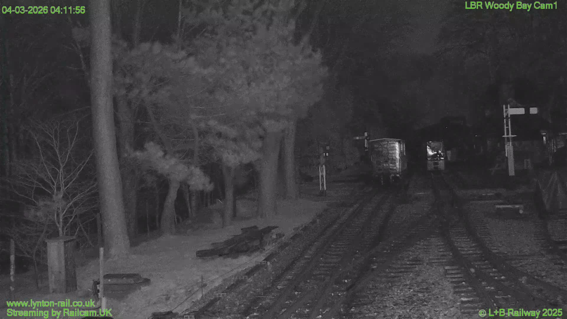 Barnstaple , Lynton & Barnstaple Railway Woody Bay  Station towards East Live Cam - Barnstaple, North Devon, Devon, South West, England, United Kingdom