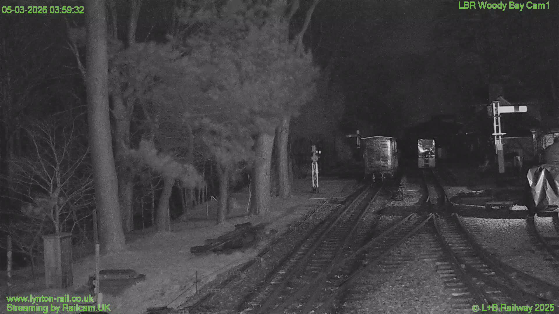 Barnstaple , Lynton & Barnstaple Railway Woody Bay  Station towards East Live Cam - Barnstaple, North Devon, Devon, South West, England, United Kingdom
