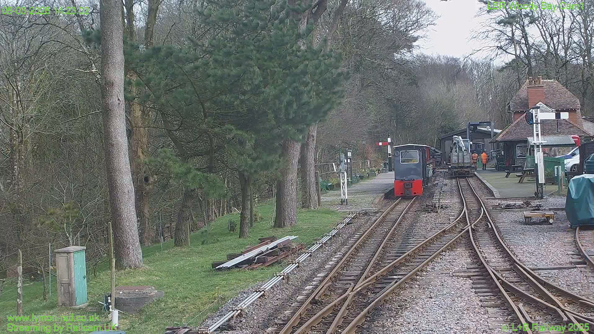 Barnstaple , Lynton & Barnstaple Railway Woody Bay  Station towards East Live Cam - Barnstaple, North Devon, Devon, South West, England, United Kingdom