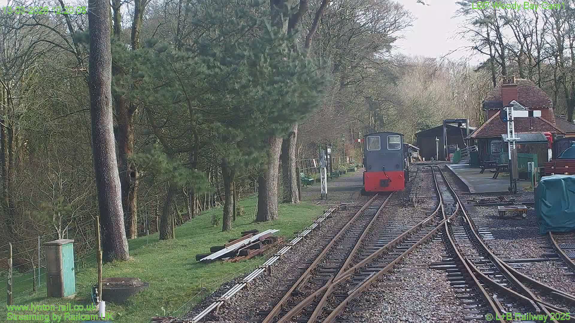 Barnstaple , Lynton & Barnstaple Railway Woody Bay  Station towards East Live Cam - Barnstaple, North Devon, Devon, South West, England, United Kingdom