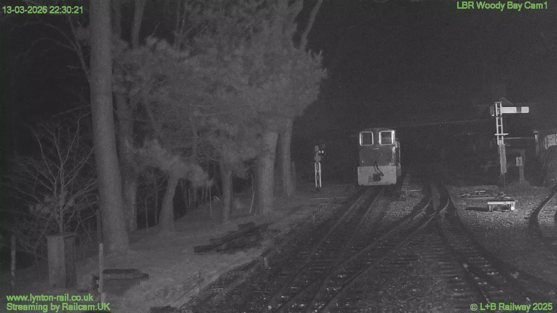 Barnstaple , Lynton & Barnstaple Railway Woody Bay  Station towards East Live Cam - Barnstaple, North Devon, Devon, South West, England, United Kingdom