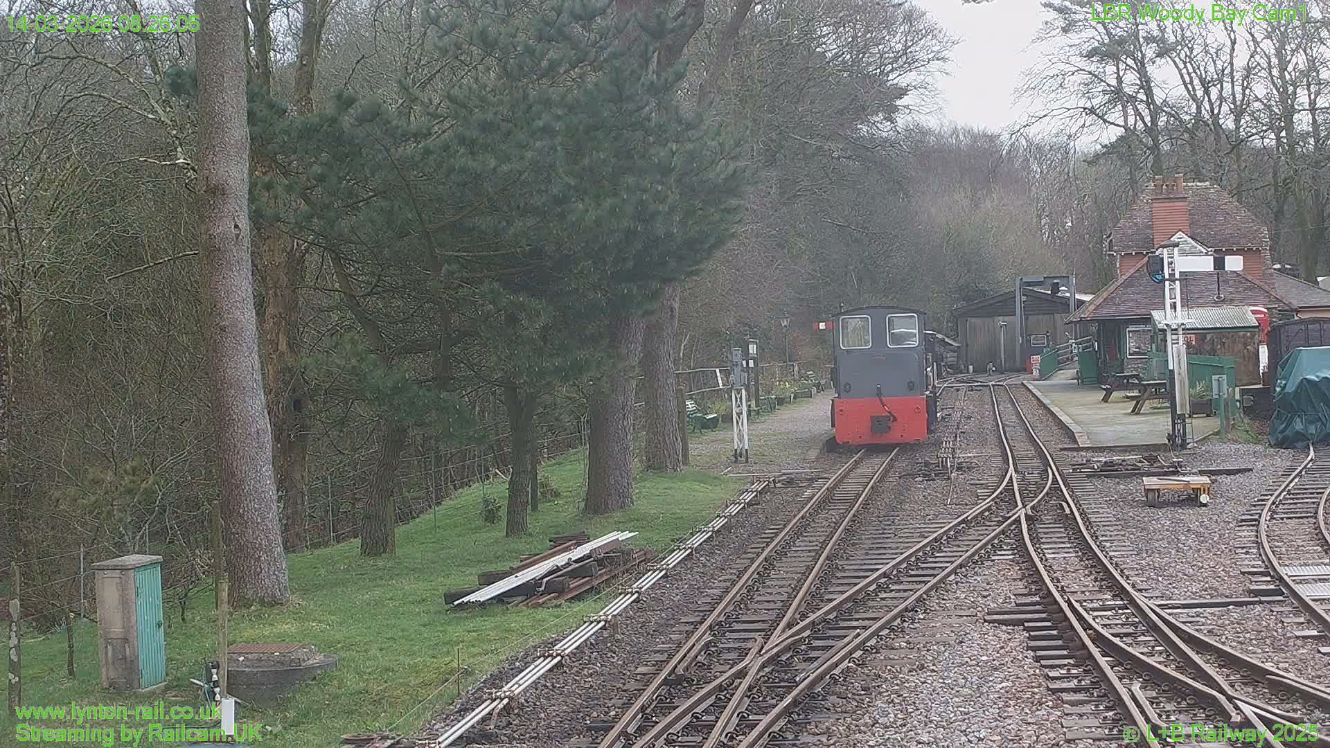 Barnstaple , Lynton & Barnstaple Railway Woody Bay  Station towards East Live Cam - Barnstaple, North Devon, Devon, South West, England, United Kingdom