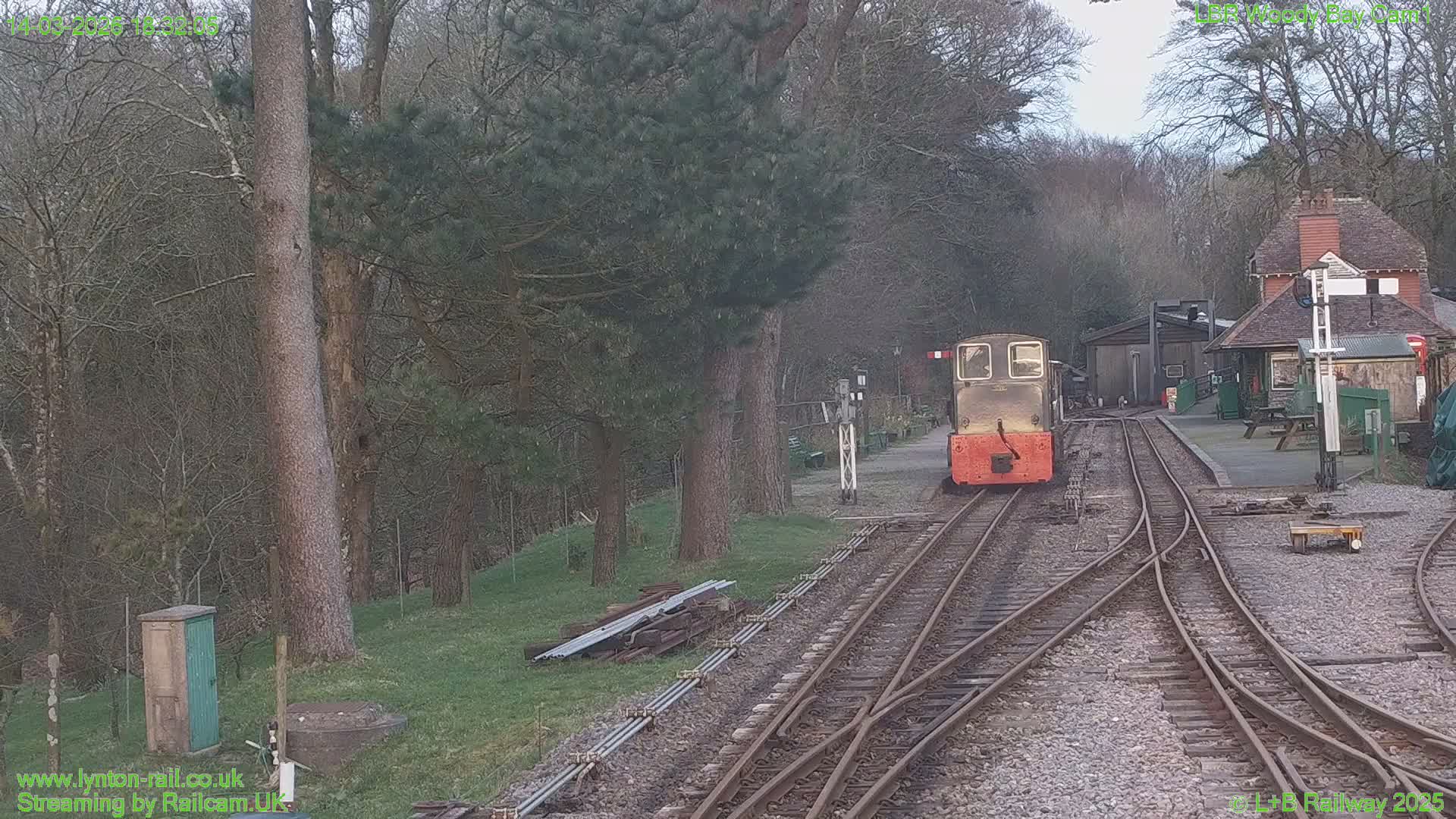 Barnstaple , Lynton & Barnstaple Railway Woody Bay  Station towards East Live Cam - Barnstaple, North Devon, Devon, South West, England, United Kingdom