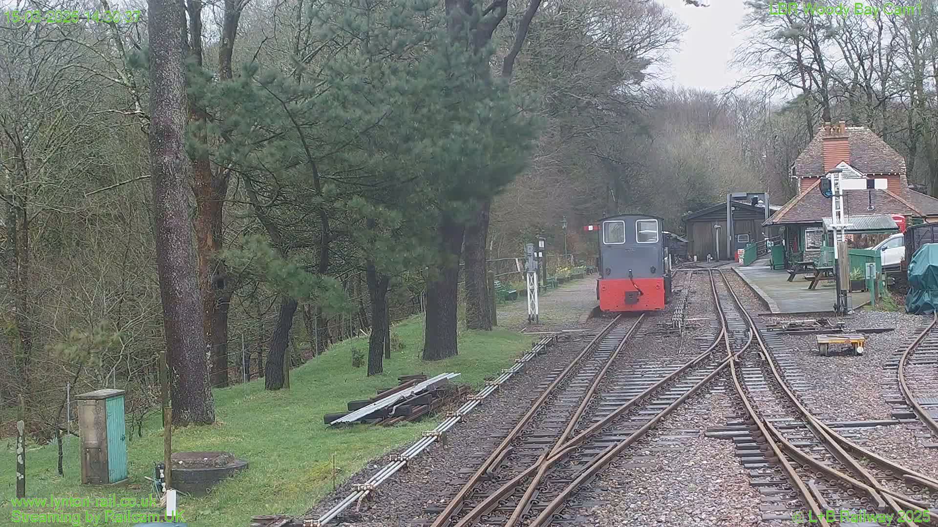 Barnstaple , Lynton & Barnstaple Railway Woody Bay  Station towards East Live Cam - Barnstaple, North Devon, Devon, South West, England, United Kingdom