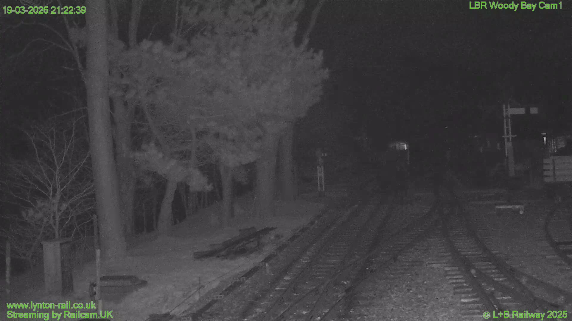 Barnstaple , Lynton & Barnstaple Railway Woody Bay  Station towards East Live Cam - Barnstaple, North Devon, Devon, South West, England, United Kingdom