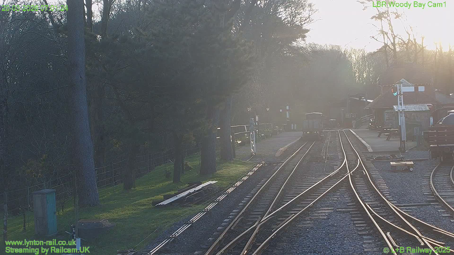 Barnstaple , Lynton & Barnstaple Railway Woody Bay  Station towards East Live Cam - Barnstaple, North Devon, Devon, South West, England, United Kingdom