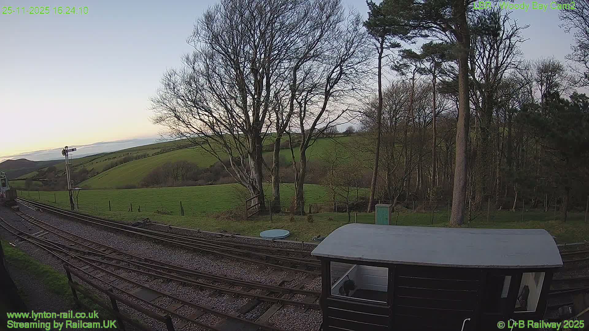Barnstaple , Lynton & Barnstaple Railway Woody Bay  Station towards West Live Cam -Barnstaple,, North Devon, Devon, South West, England, United Kingdom
