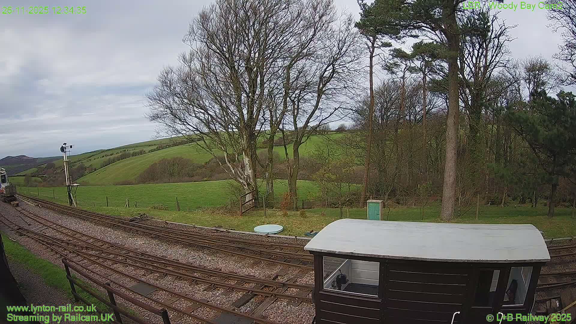 Barnstaple , Lynton & Barnstaple Railway Woody Bay  Station towards West Live Cam -Barnstaple,, North Devon, Devon, South West, England, United Kingdom