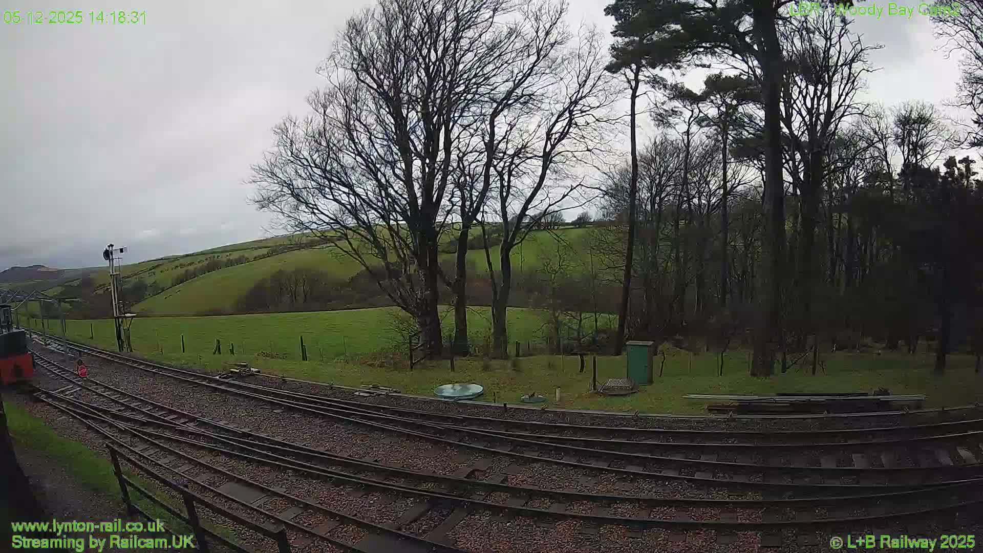Barnstaple , Lynton & Barnstaple Railway Woody Bay  Station towards West Live Cam -Barnstaple,, North Devon, Devon, South West, England, United Kingdom