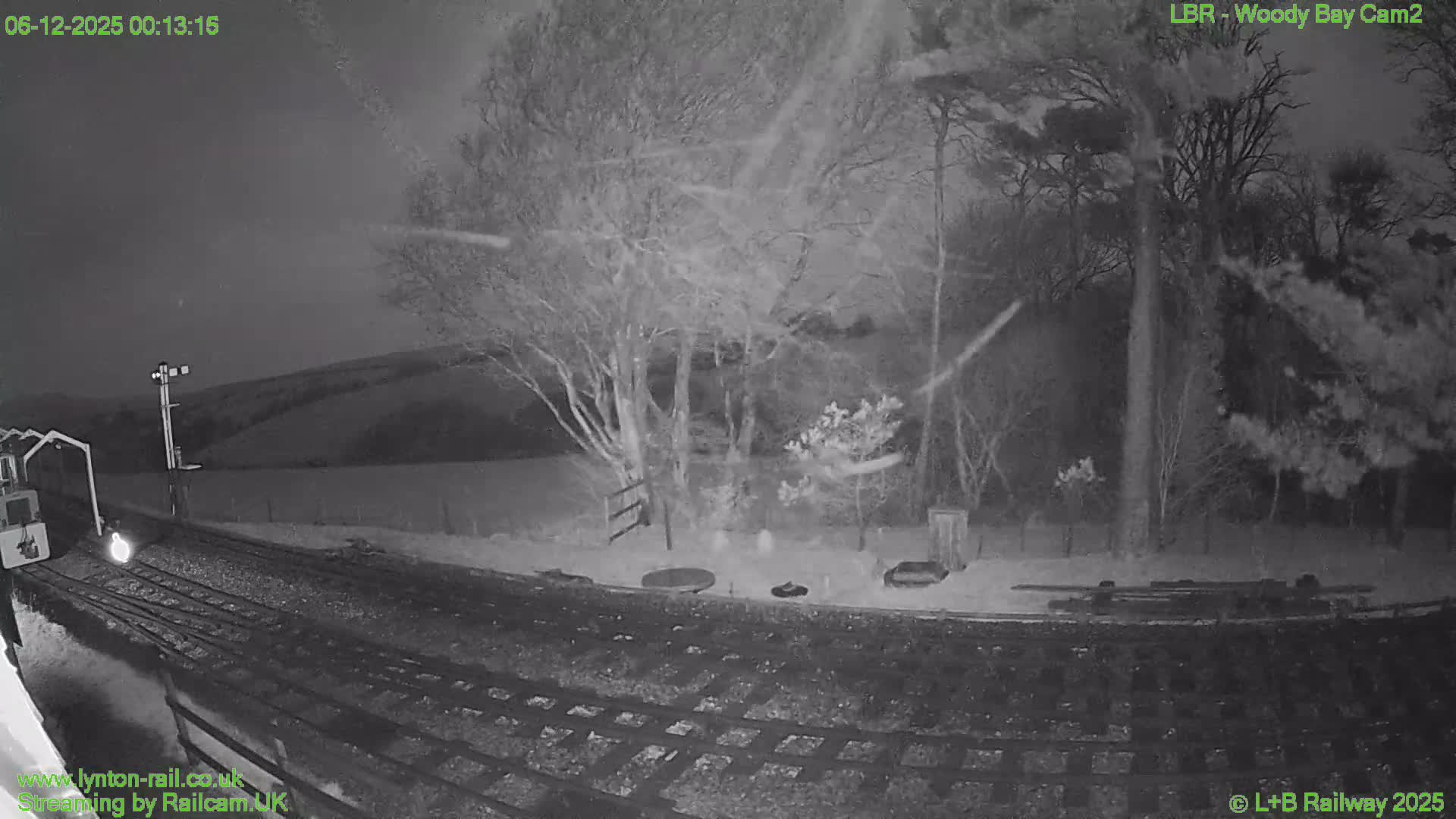 Barnstaple , Lynton & Barnstaple Railway Woody Bay  Station towards West Live Cam -Barnstaple,, North Devon, Devon, South West, England, United Kingdom