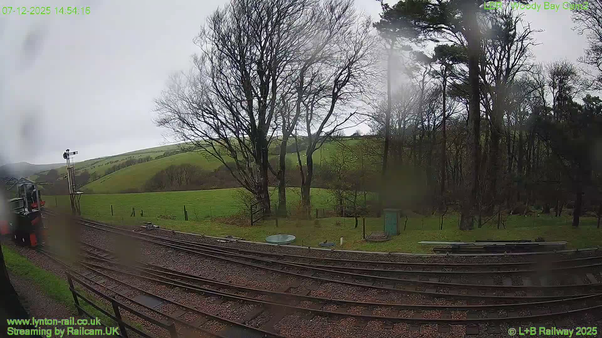 Barnstaple , Lynton & Barnstaple Railway Woody Bay  Station towards West Live Cam -Barnstaple,, North Devon, Devon, South West, England, United Kingdom